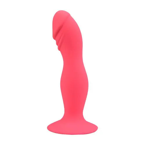 Loving Joy 6 Inch Silicone Dildo with Suction Cup Pink - PlayBlue