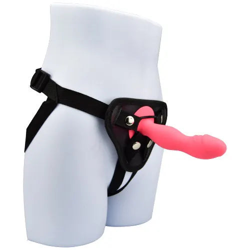 Loving Joy 6 Inch Silicone Dildo with Suction Cup Pink - PlayBlue