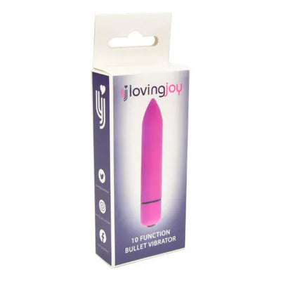Loving Joy 10 Function Purple Bullet Vibrator - PlayBlue