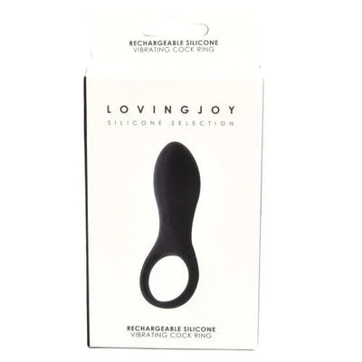 Loving Joy Rechargeable Silicone Vibrating Cock Ring - PlayBlue