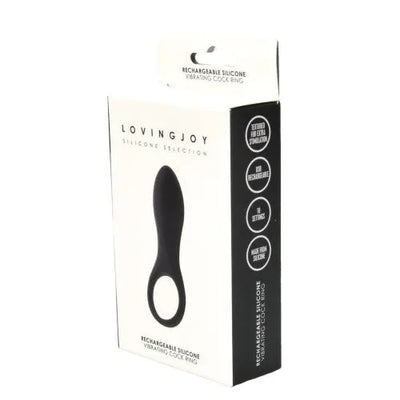 Loving Joy Rechargeable Silicone Vibrating Cock Ring - PlayBlue