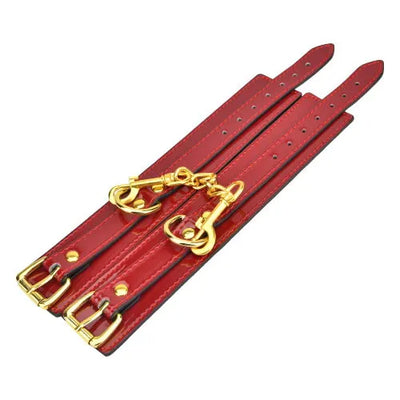 Bound to Please Red Wrist Cuffs - PlayBlue