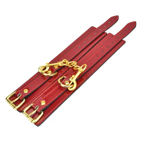 Bound to Please Red Wrist Cuffs - PlayBlue