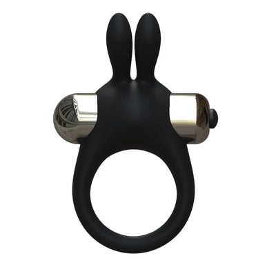 JoyRings Silicone Rabbit Vibrating Cock Ring - PlayBlue