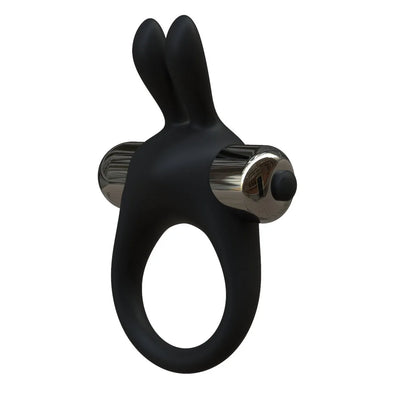 JoyRings Silicone Rabbit Vibrating Cock Ring - PlayBlue