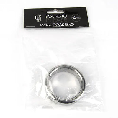 Bound to Please Metal Cock and Ball Ring - 50mm - PlayBlue