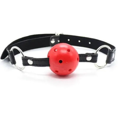 Bound to Please Breathable Ball Gag - Red - PlayBlue