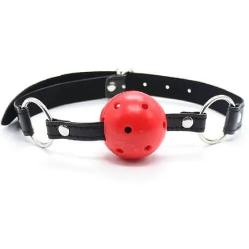 Bound to Please Breathable Ball Gag - Red - PlayBlue