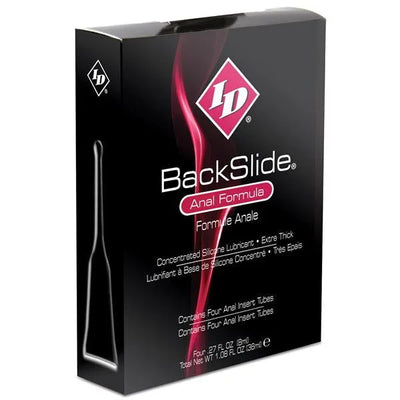 ID Backslide - 4 Pack Premium Anal Lube Inserts - PlayBlue