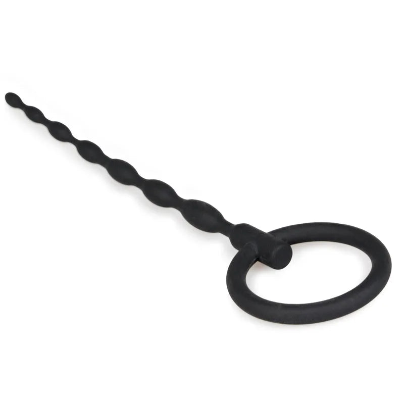 Silicone Penis Plug With Pull Ring - PlayBlue