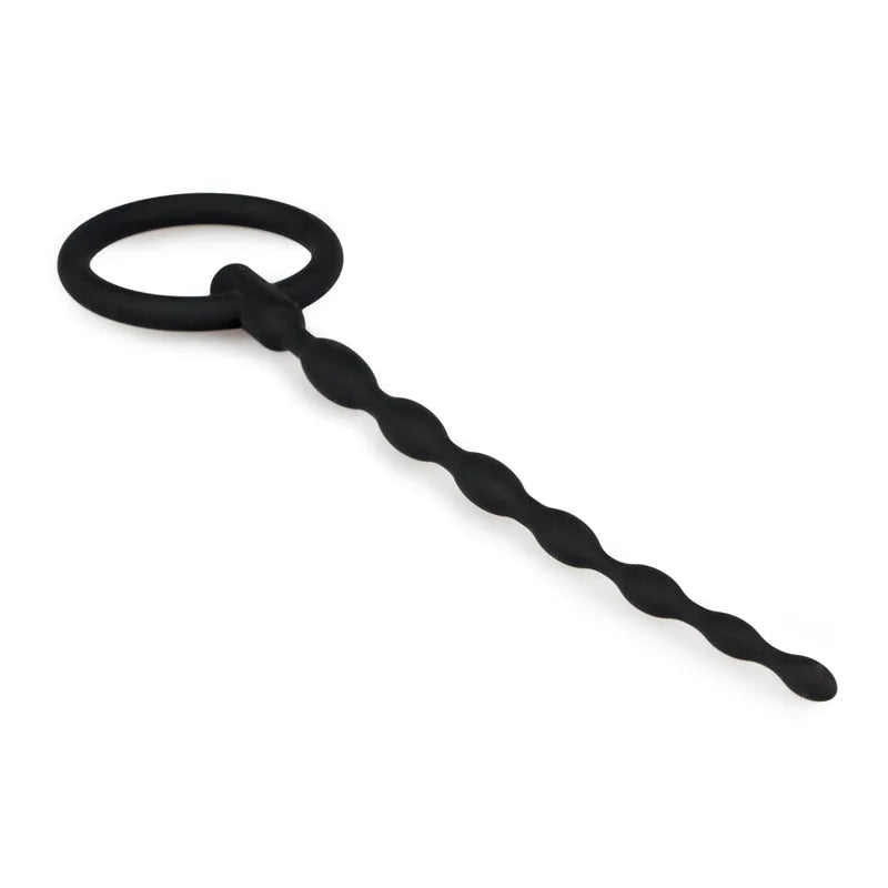 Silicone Penis Plug With Pull Ring - PlayBlue