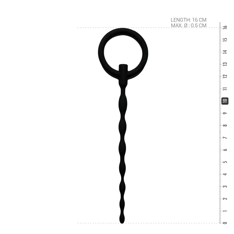 Silicone Penis Plug With Pull Ring - PlayBlue