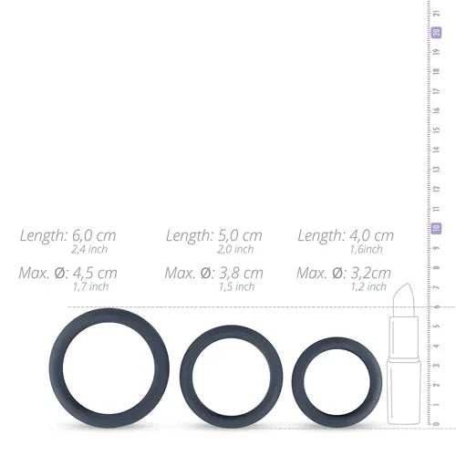 Boners 3 Ring Set (flat rings) - PlayBlue