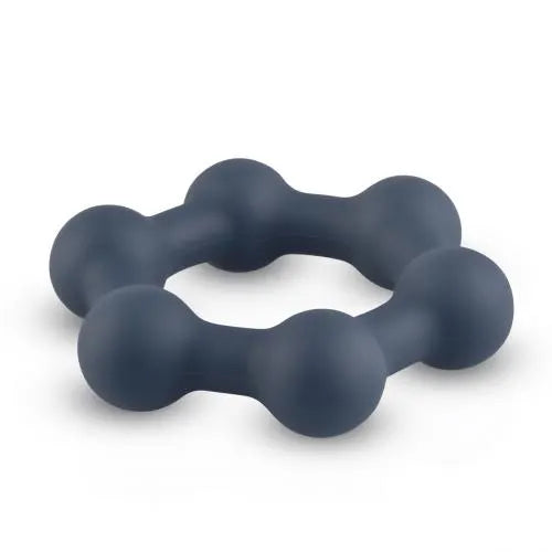 Boners Hexagon Cockring With Steel Balls - PlayBlue
