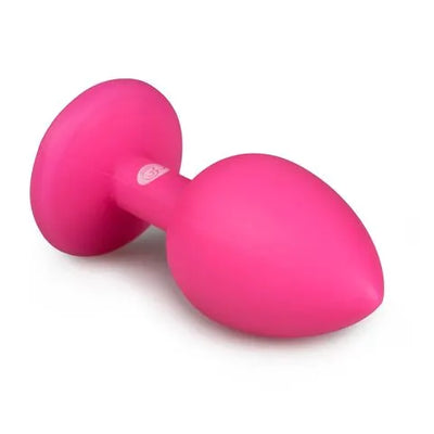 Silicone Diamond Plug - Pink - Large - PlayBlue