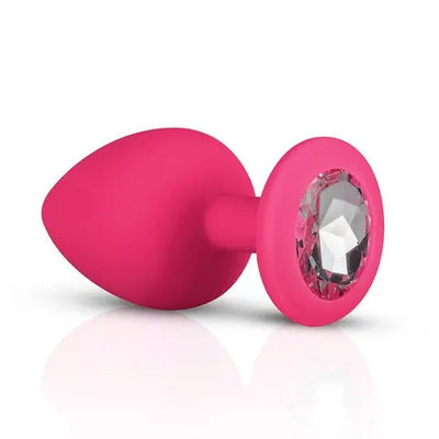 Diamond Silicone Butt Plug Set (3 Pack) - Black - PlayBlue