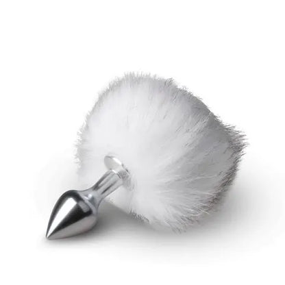 Bunny Tail Plug No. 1 - Silver/White