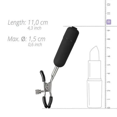 Nipple Clamps With Vibrating Bullets - PlayBlue