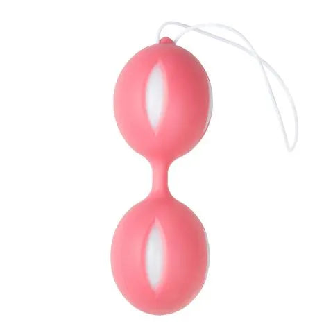 Wiggle Duo Kegel Ball - Pink/White - PlayBlue