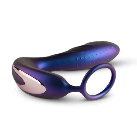 Hueman - Black Hole Remote Control Anal Vibrator Cock Ring - PlayBlue