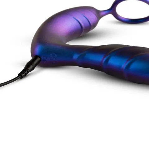 Hueman - Black Hole Remote Control Anal Vibrator Cock Ring - PlayBlue