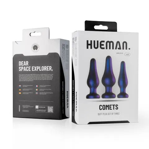 Hueman - Comets Silicone Butt Plug Set - PlayBlue