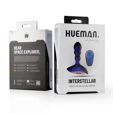 Hueman - Interstellar Remote Control Anal Vibrator - PlayBlue