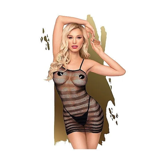 Penthouse - Ecstasy Queen See-Through Little Black Dress - XL - PlayBlue