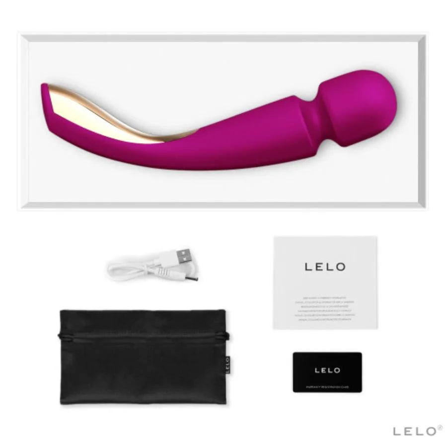 Lelo Smart Wand 2 Large - Luxury Wand Vibrator - PlayBlue