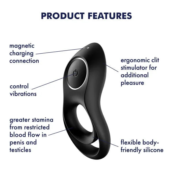 Satisfyer - Legendary Duo - Dual Cock Ring - PlayBlue