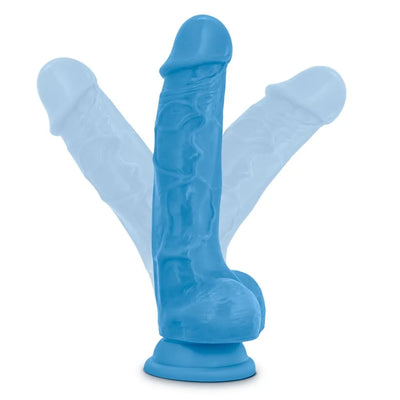 Neo 7.5 Dual Density Cock with Balls - PlayBlue