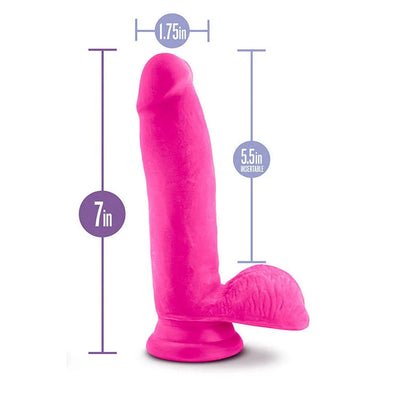 Au Naturel Bold Thrill 7 Dildo - PlayBlue