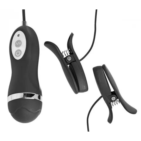 Power Pinchers Vibrating Nipple Clamps - PlayBlue