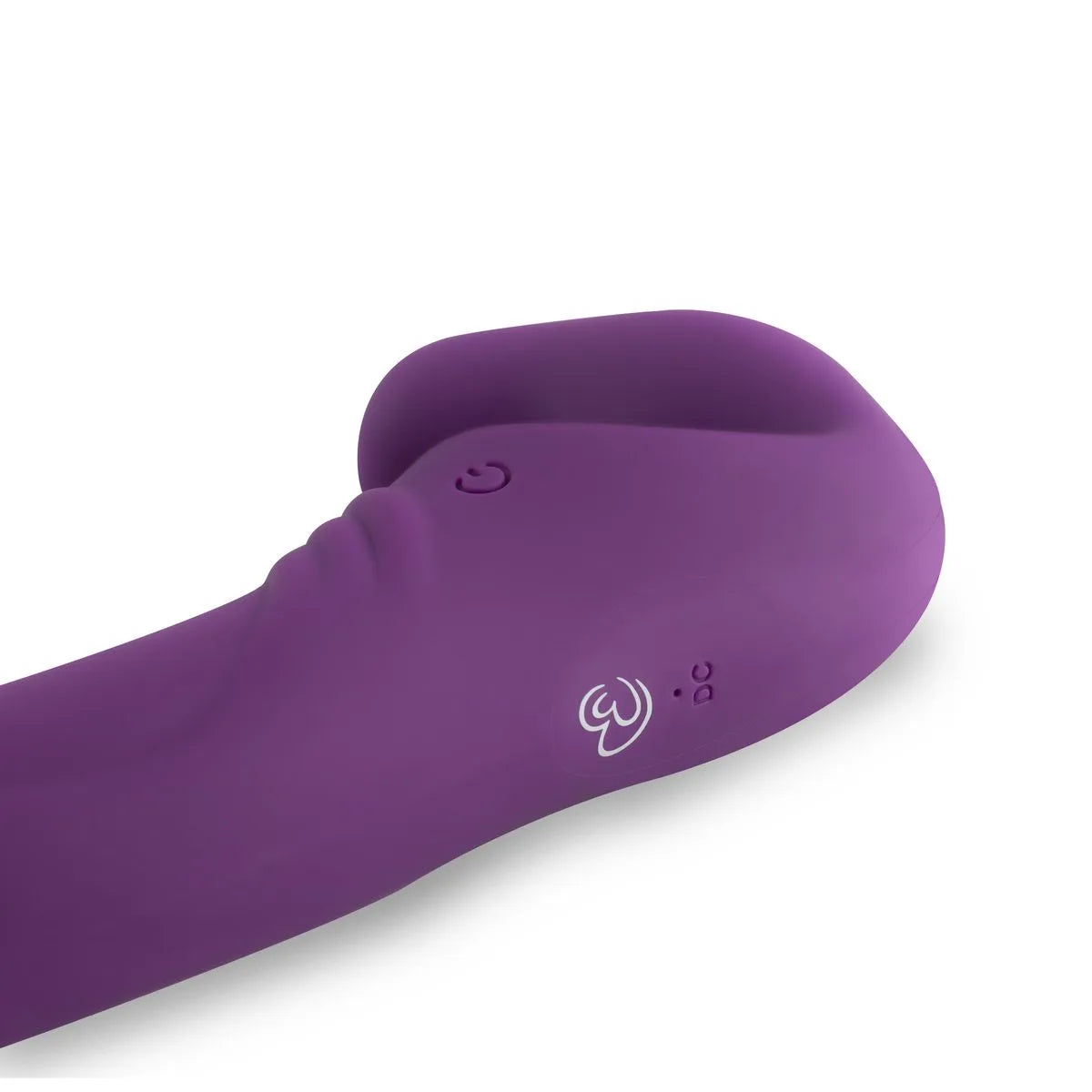 Strapless Silicone Rechargeable Strap-On Vibrator - PlayBlue