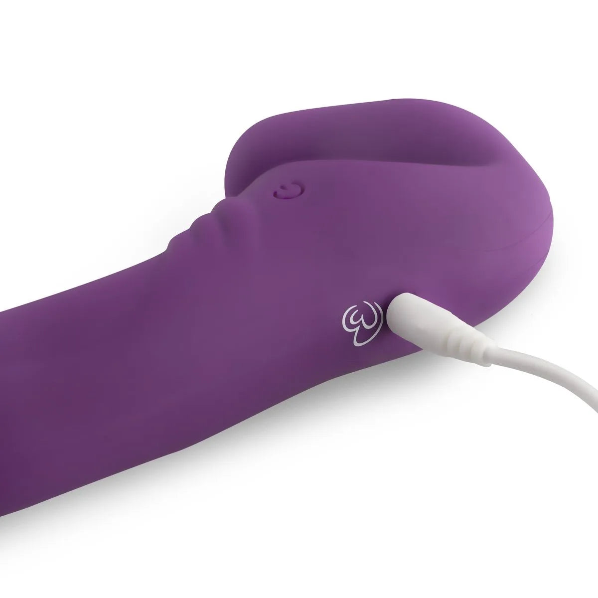 Strapless Silicone Rechargeable Strap-On Vibrator - PlayBlue