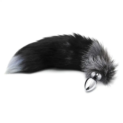 Alive - Black & White Fox Tail - PlayBlue