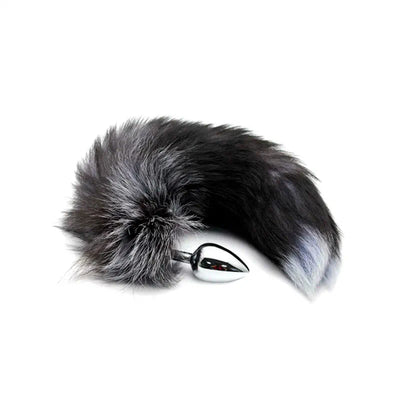 Alive - Black & White Fox Tail - PlayBlue