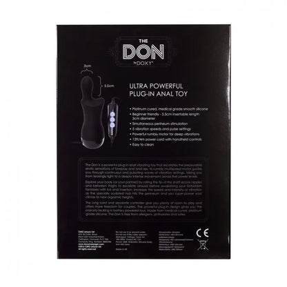 The Don by Doxy Mains Operated Anal Vibrator