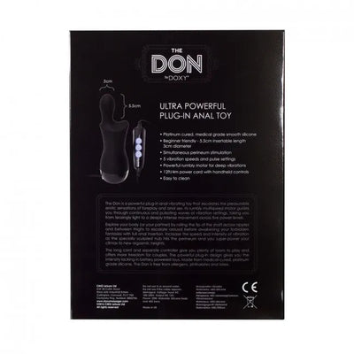 The Don by Doxy Mains Operated Anal Vibrator - PlayBlue
