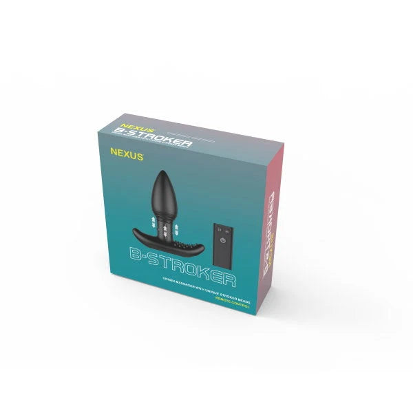 NEXUS - B-Stroker - Beaded Power Butt Plug - PlayBlue