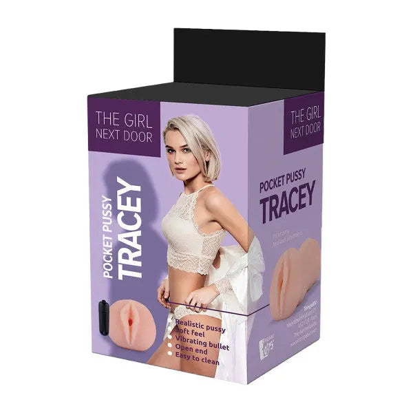 The Girl Next Door - Tracey - Vibrating Stroker - PlayBlue