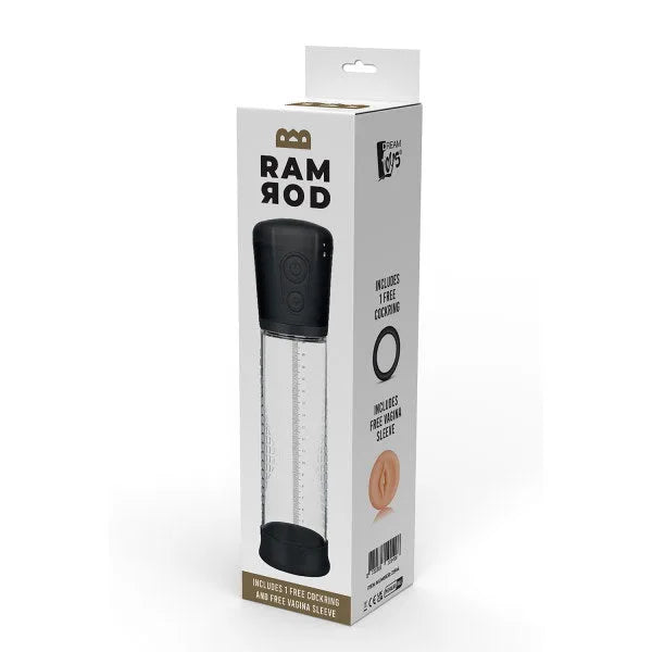 RAMROD Automatic Penis Pump - Push Button - PlayBlue