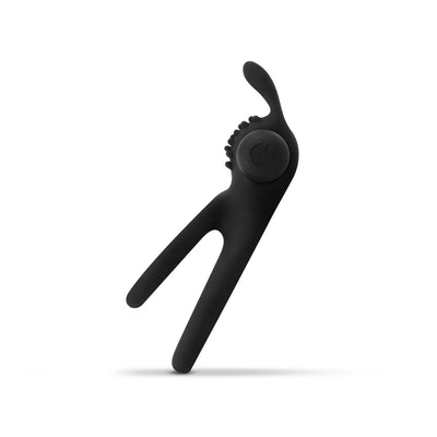 Share Ring - Double Vibrating Cock Ring with Rabbit Ears - PlayBlue