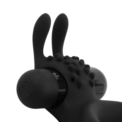 Share Ring - Double Vibrating Cock Ring with Rabbit Ears - PlayBlue