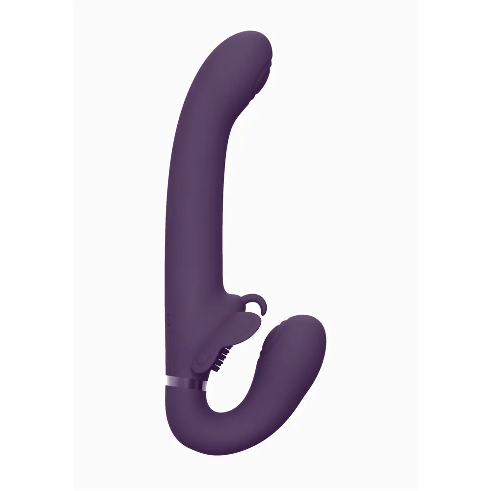Vive - Satu - Pulse-Wave & Vibrating Strapless Strapon - PlayBlue