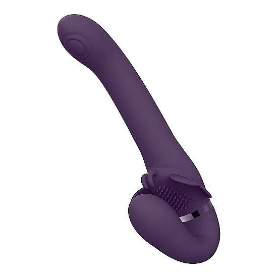 Vive - Satu - Pulse-Wave & Vibrating Strapless Strapon - PlayBlue