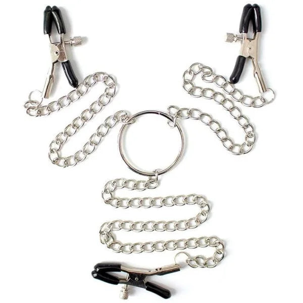 OHMAMA - Nipple & Clit Adjustable Clamps - PlayBlue