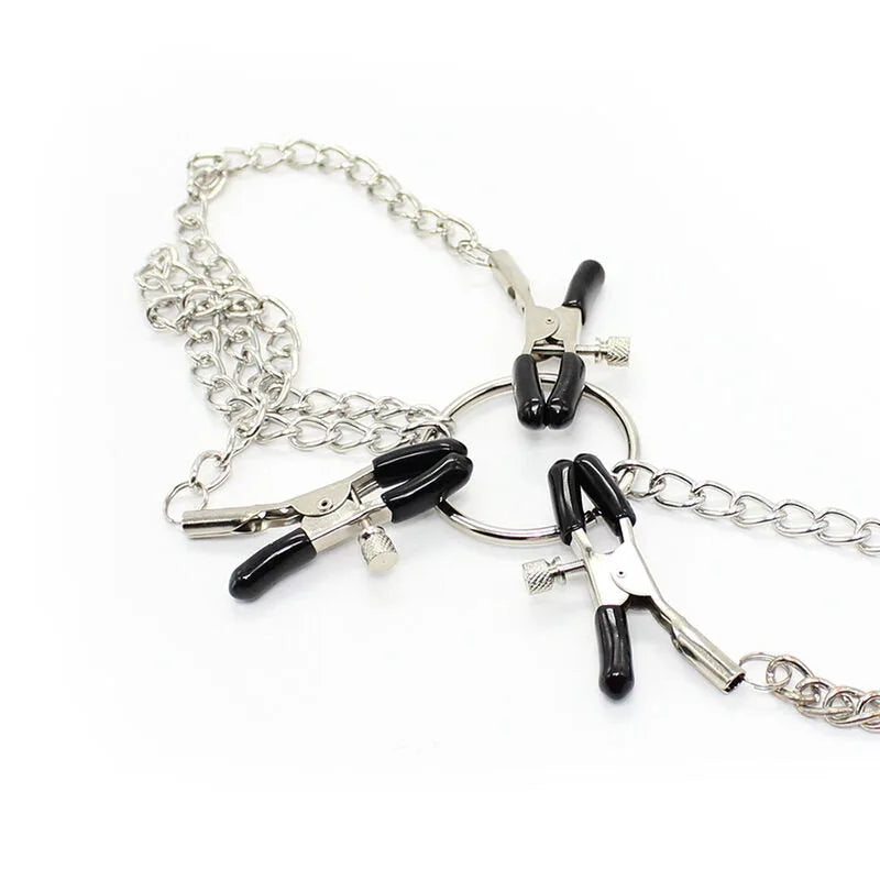 OHMAMA - Nipple & Clit Adjustable Clamps - PlayBlue