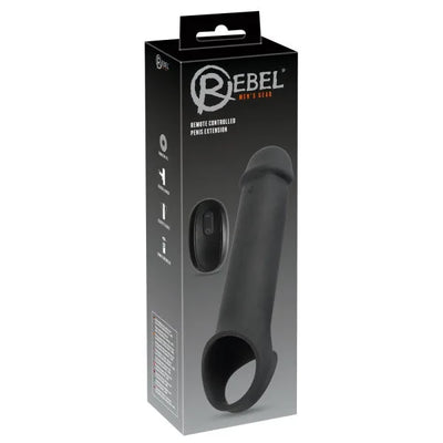 Rebel - Remote Controlled Silicone Penis Extension - PlayBlue