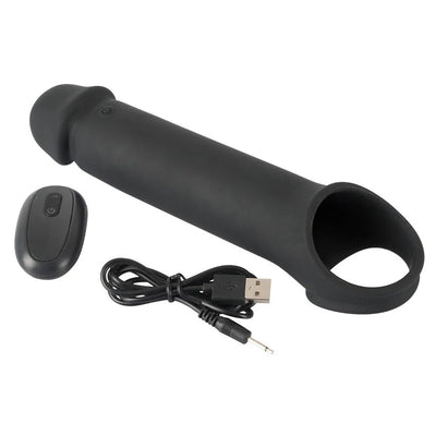 Rebel - Remote Controlled Silicone Penis Extension - PlayBlue